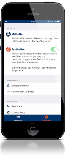 Katretter-Ersthelfer-App